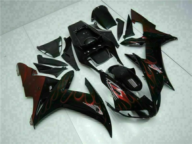 02-03 Black YZF R1 Full Motorcycle Fairing Kits